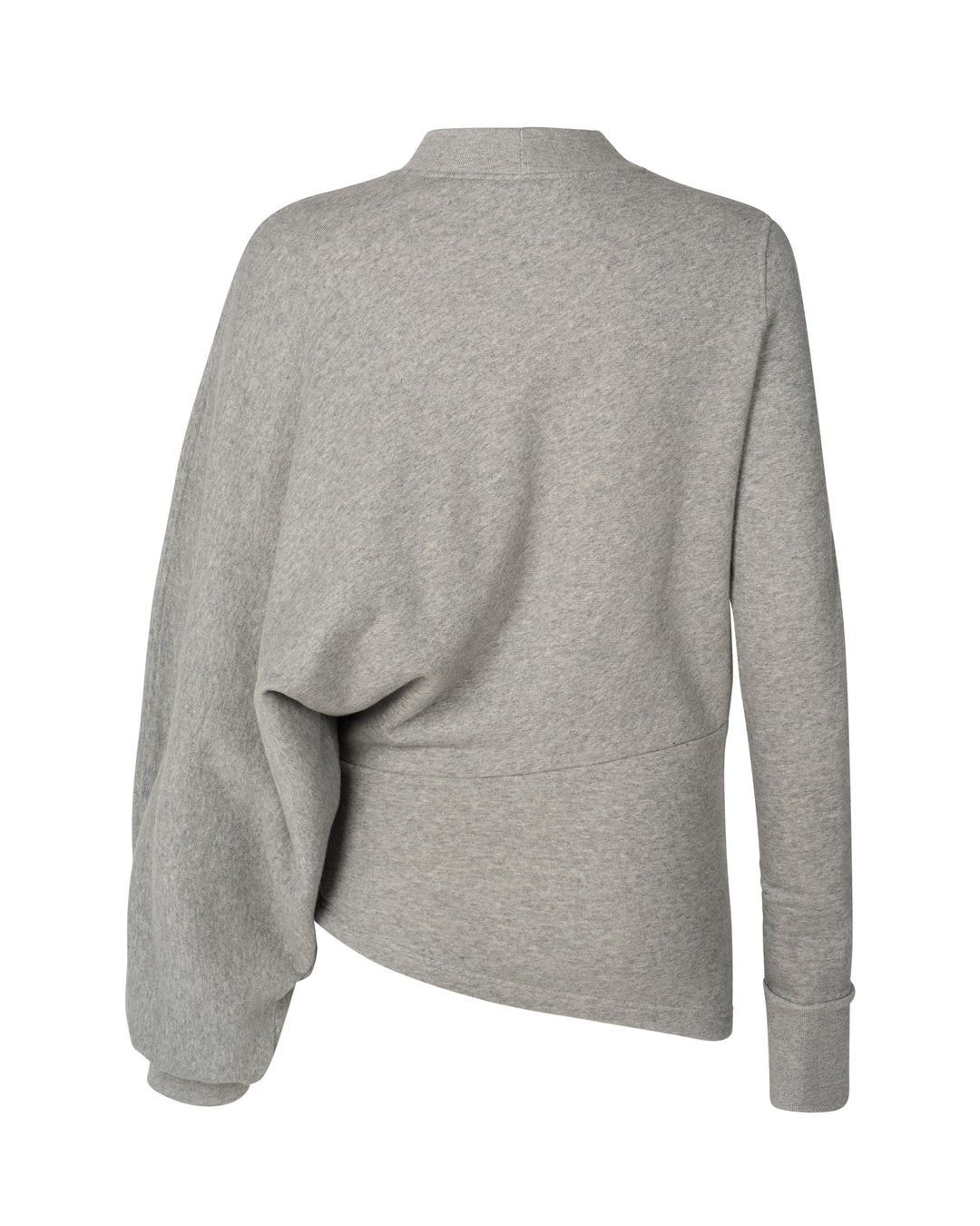 Jersey Slouched Sleeve Sweatshirt Grey Melange