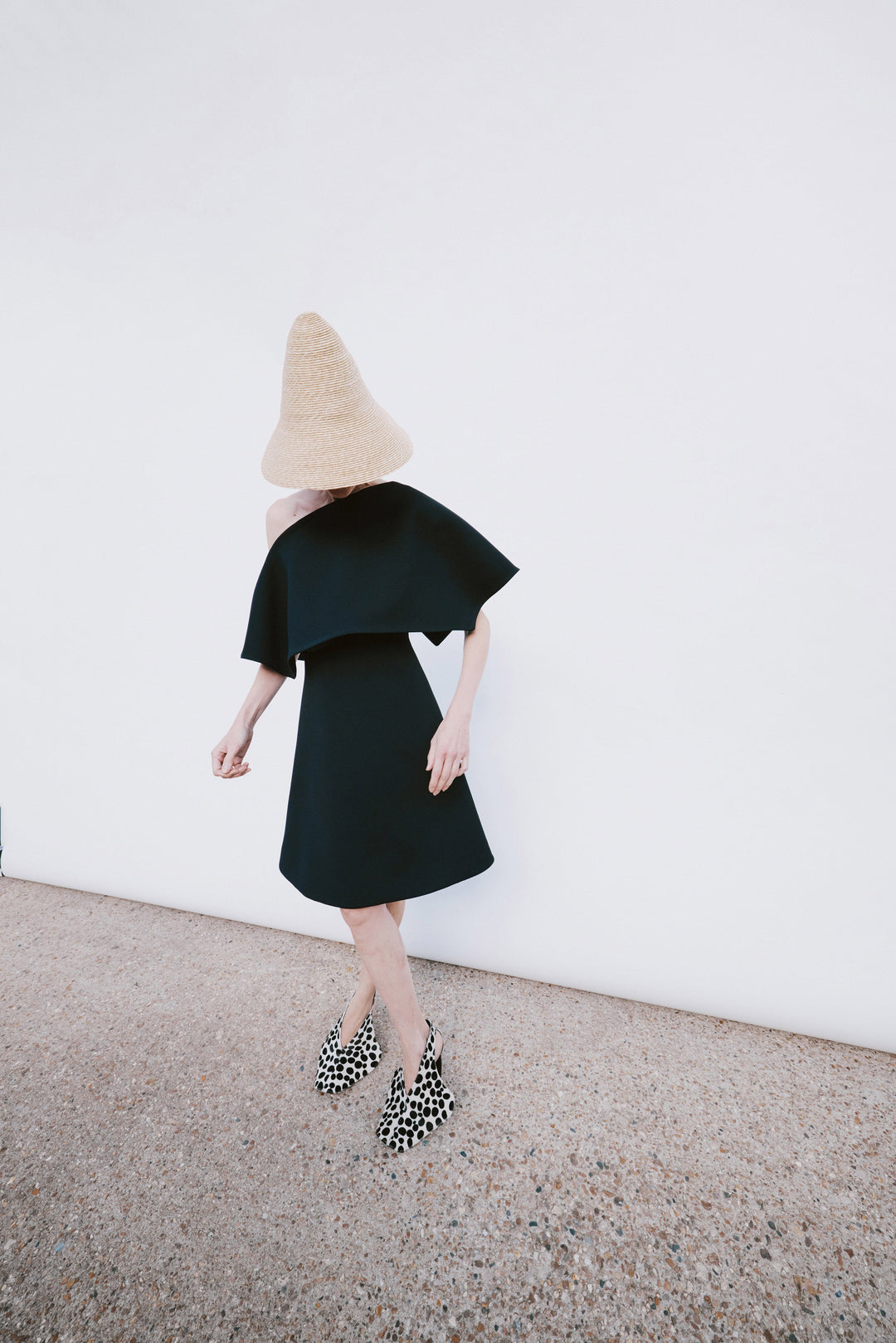Big Collar Dress Black