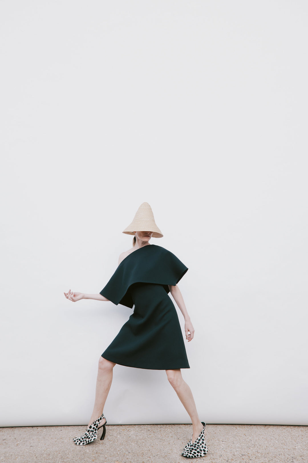 Big Collar Dress Black