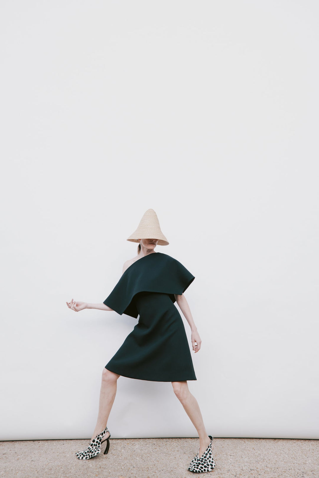 Big Collar Dress Black