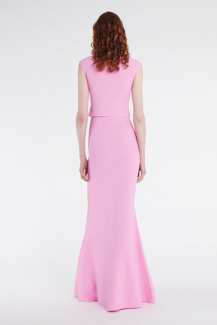 Knitted Sleeveless Top Pink