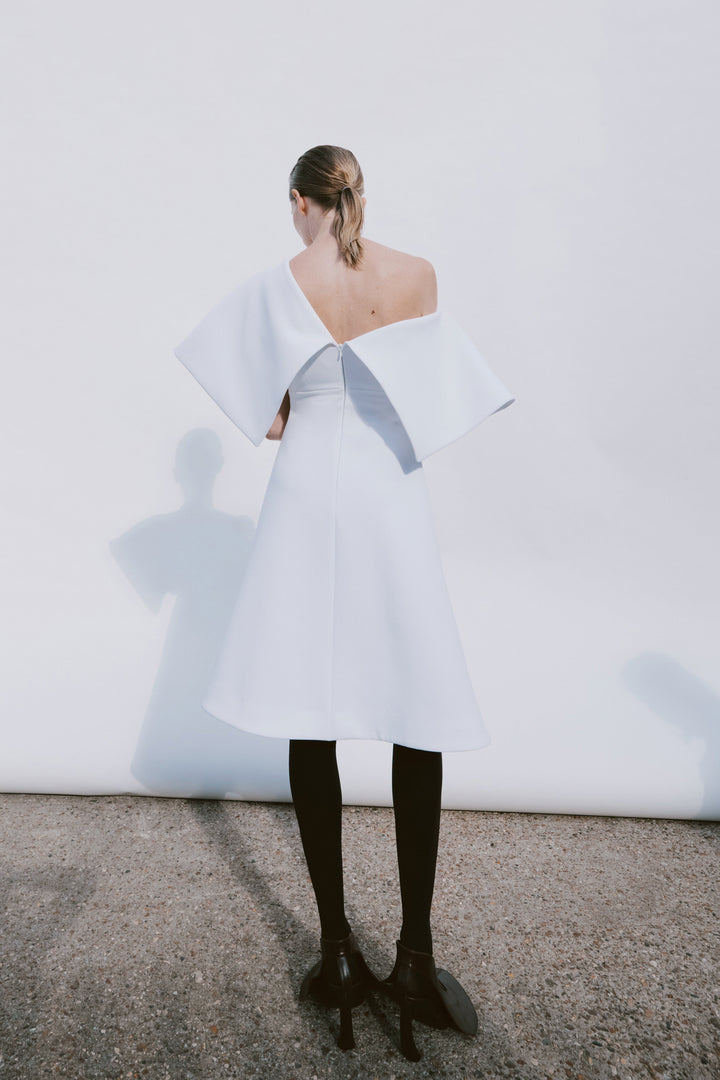Big Collar Dress White