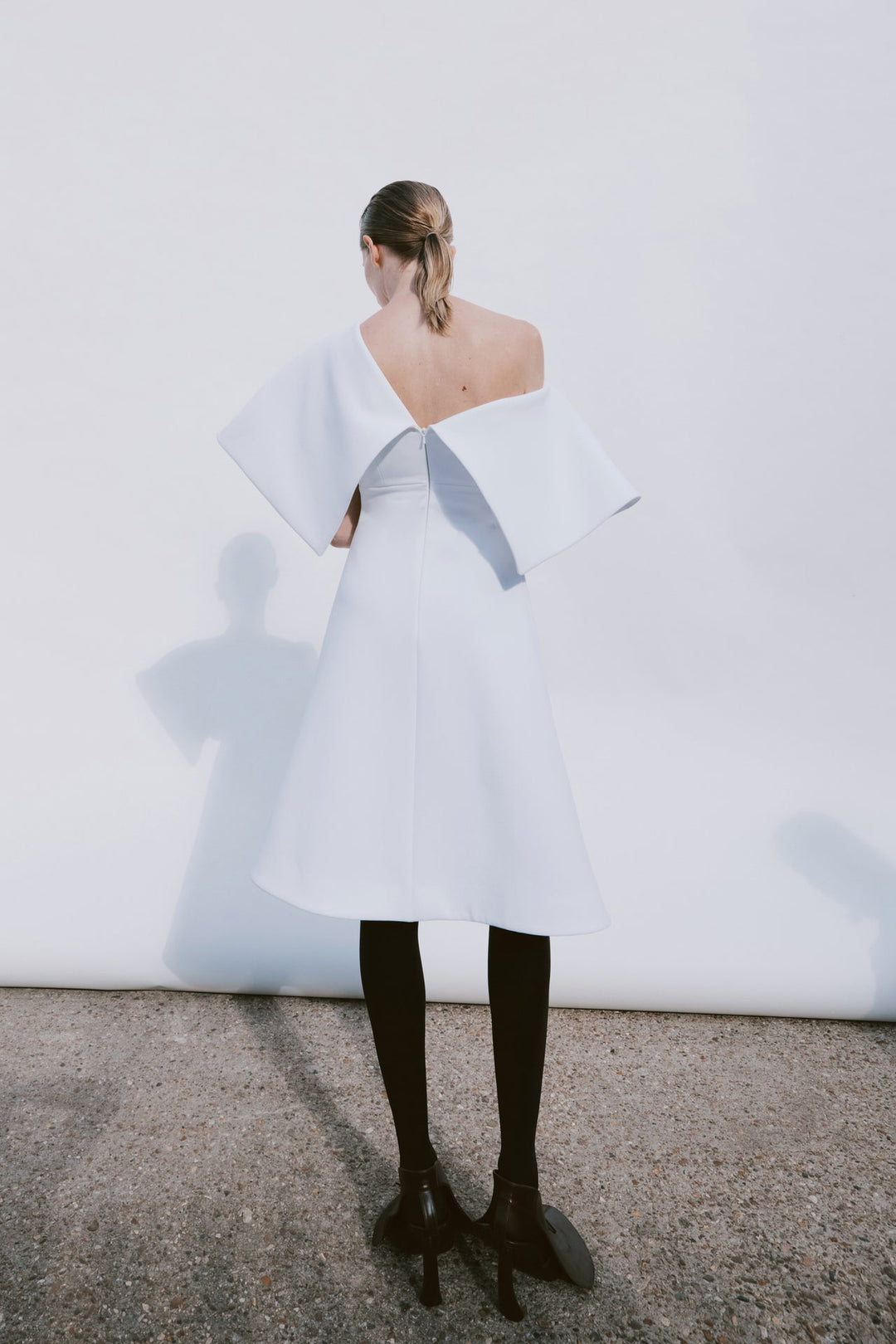 Big Collar Dress White