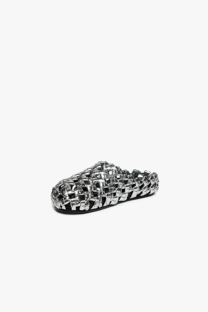 Weaved Clog Silver Gold - Exclusive