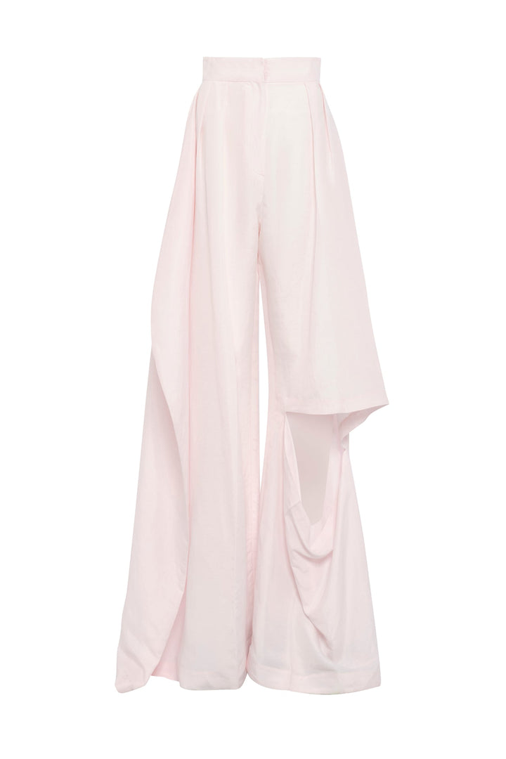 Slit Knee Trousers Pale Pink