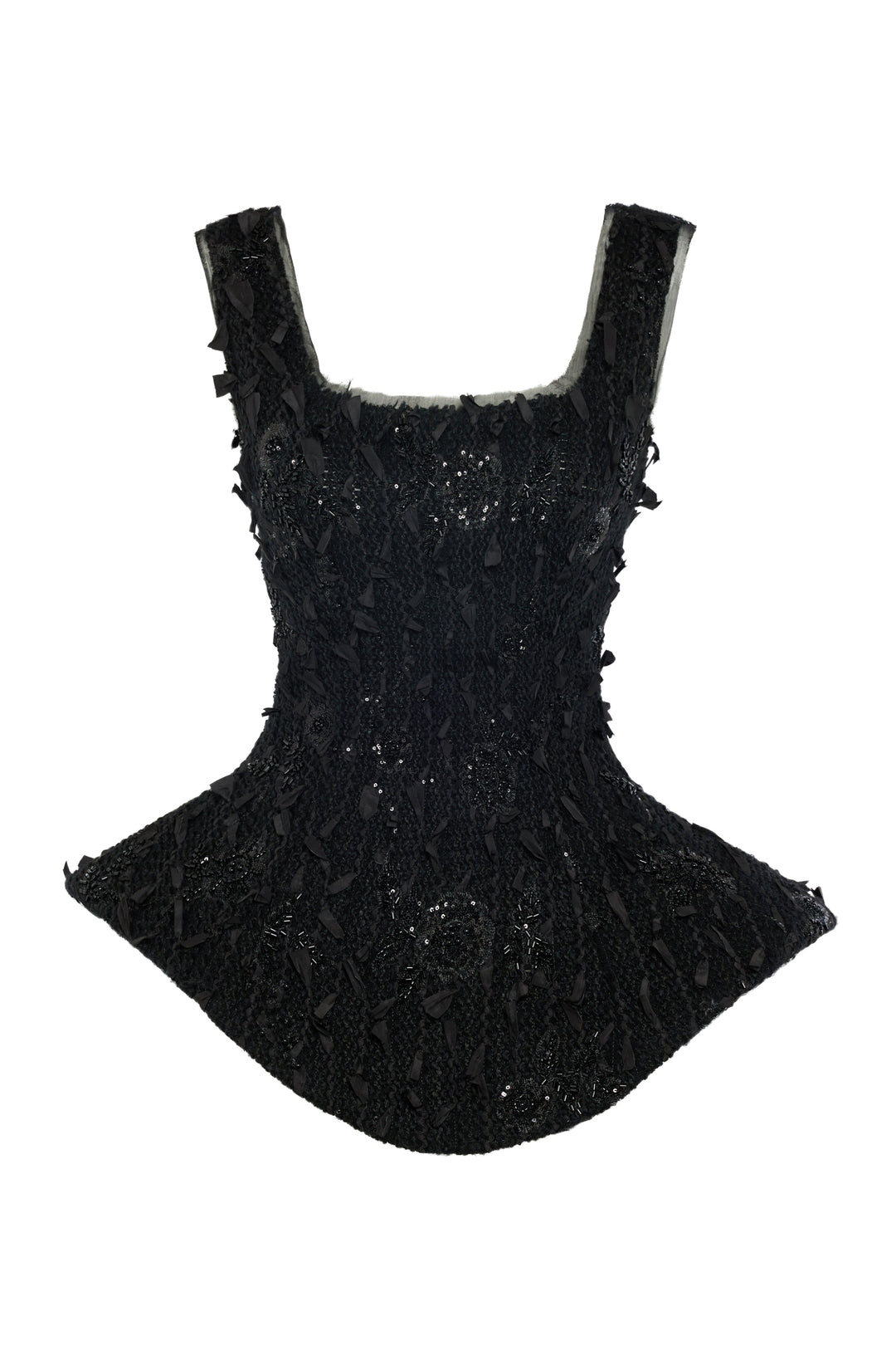 Basque Ballerina Top Black