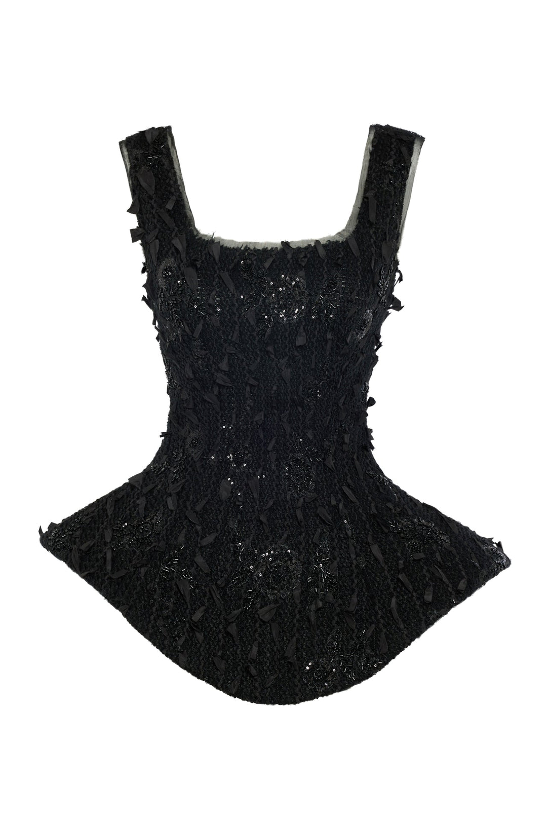 Basque Ballerina Top Black