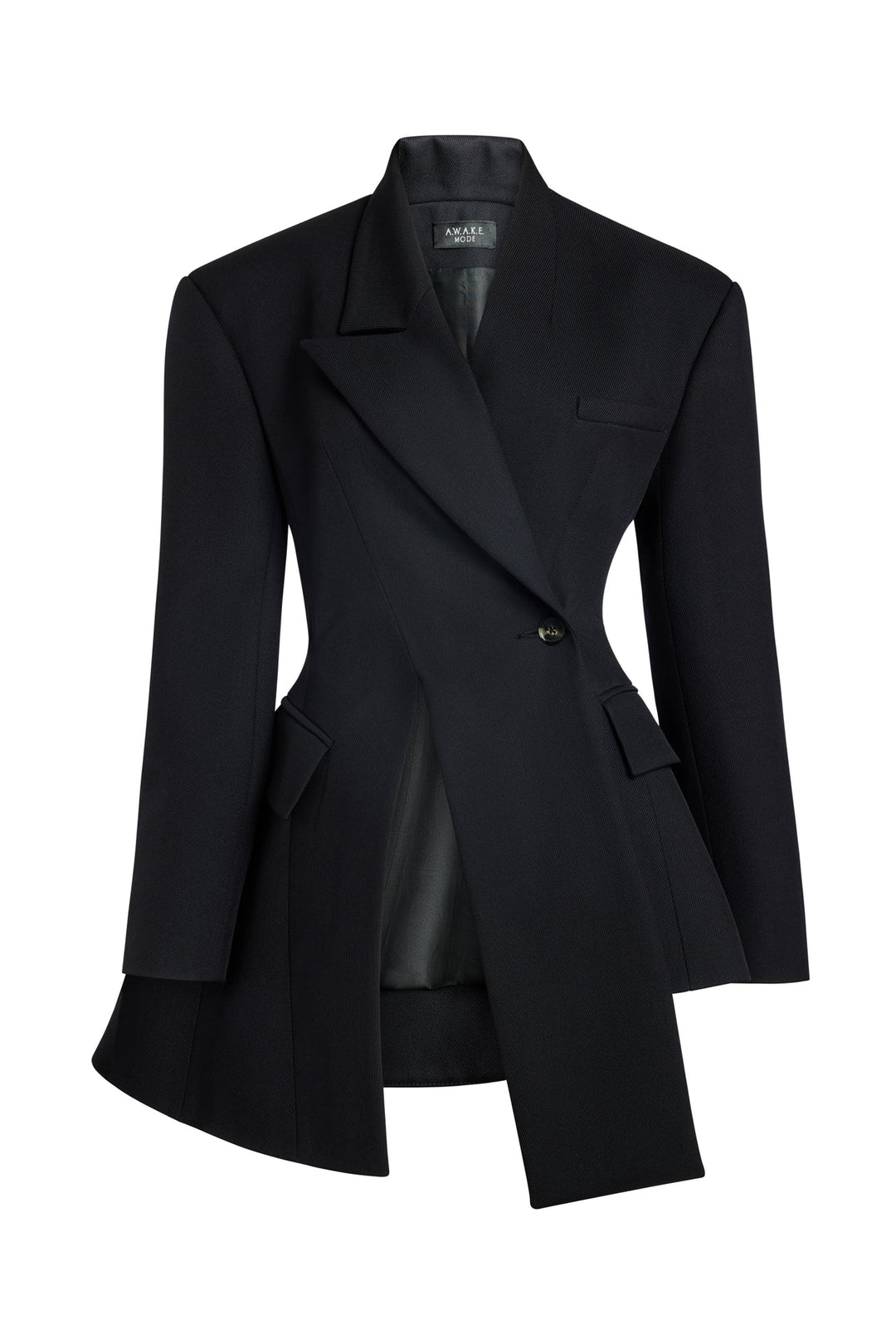 Asymmetric Volume-Contrast Jacket Dark Navy