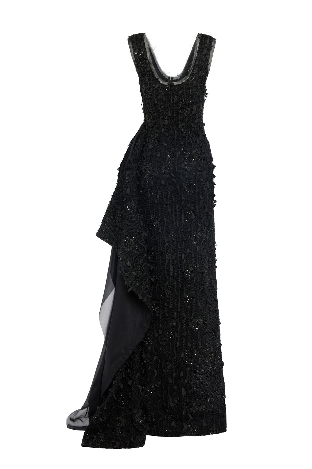 Tank Top Maxi Dress With Side Panel Detail Black