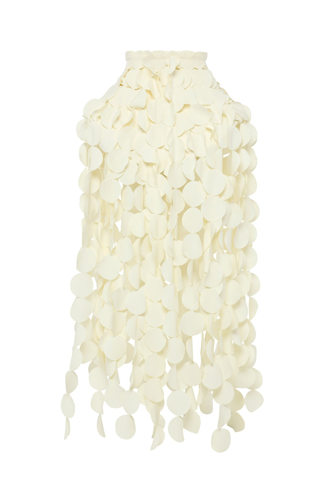 Basque Multicircle Skirt Ivory
