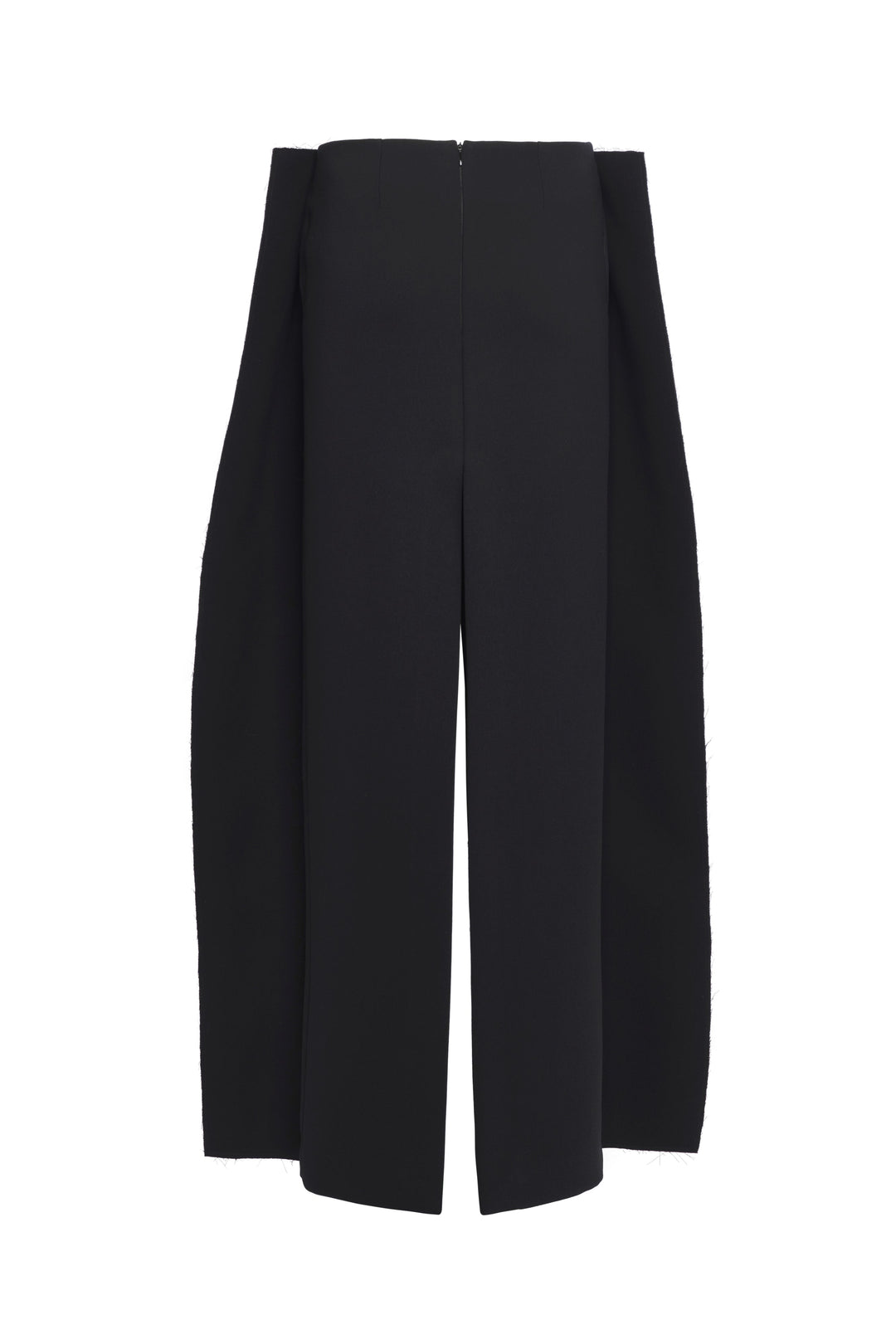 Long Hip Panelled Skirt Black