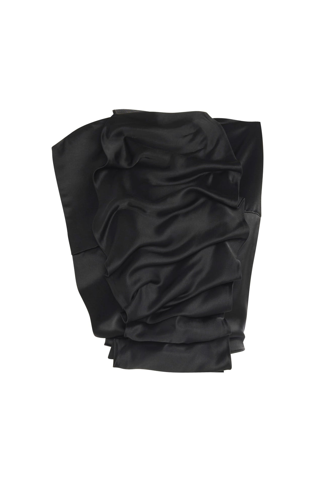 Open Back Bib-Front Top Black