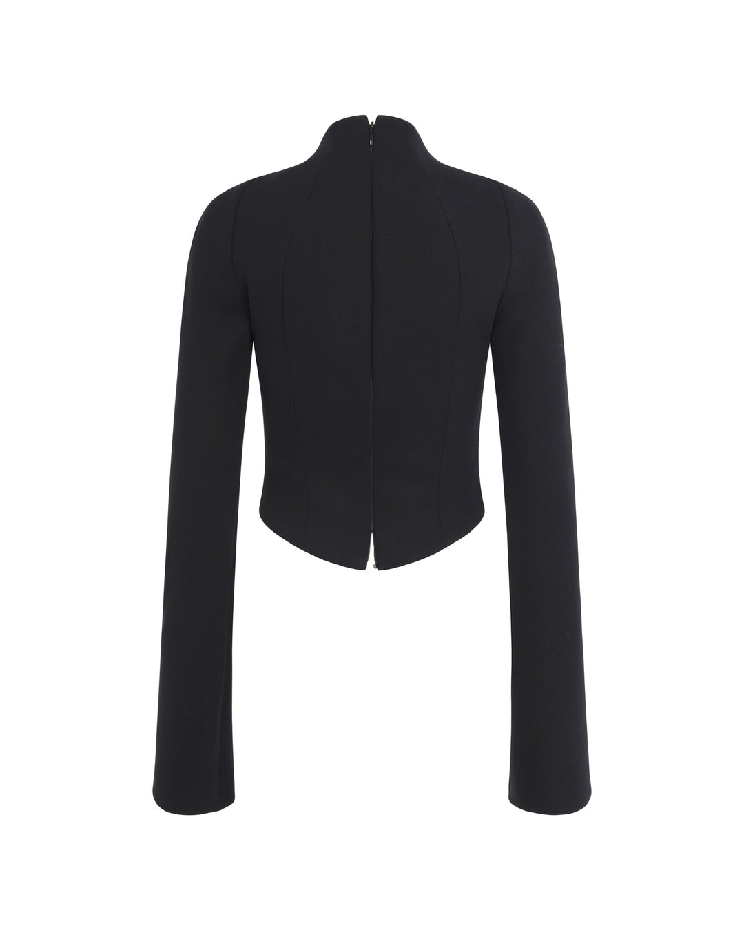 Bib-Front Structured Jacket Black