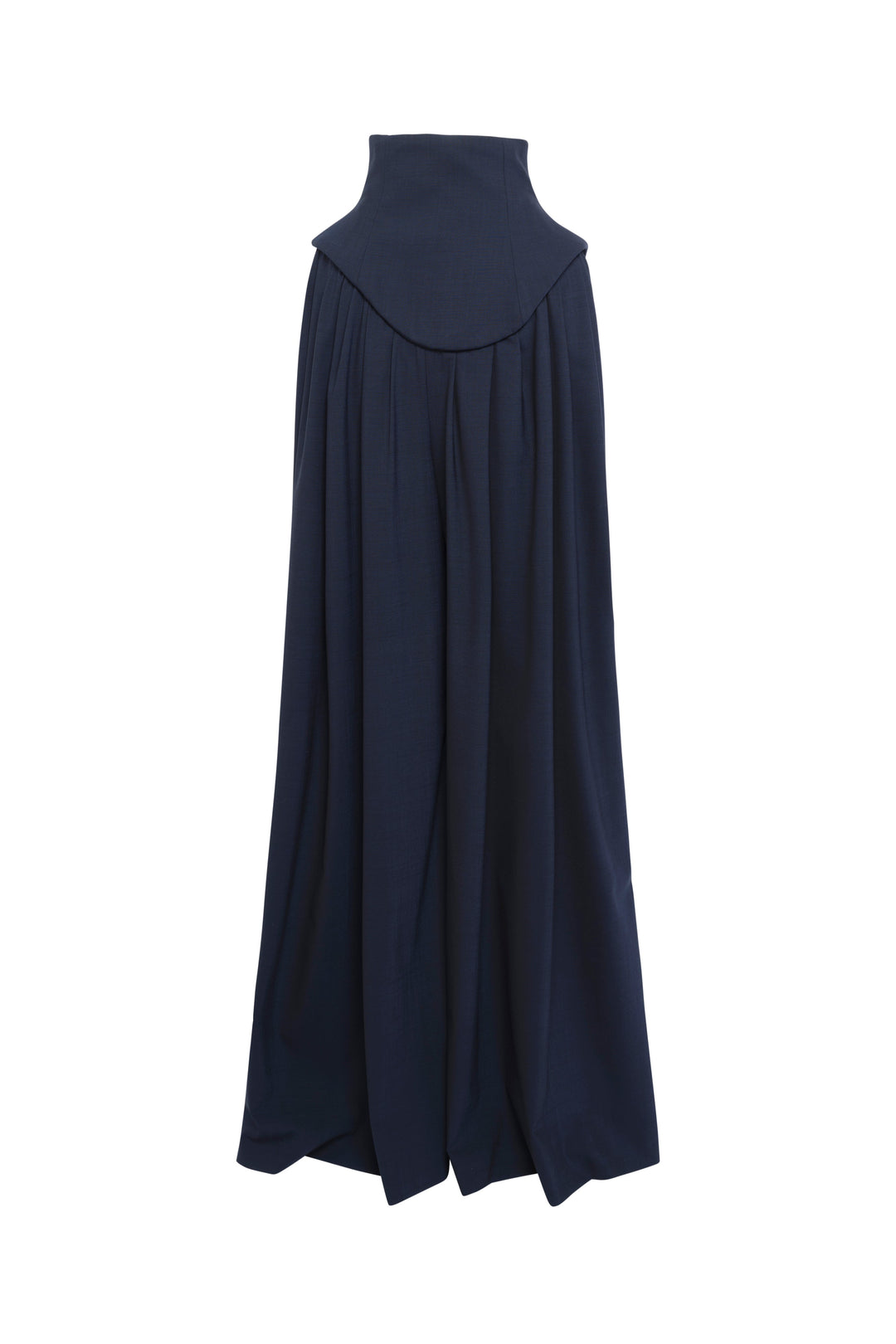 Basque Pleated Trousers Navy