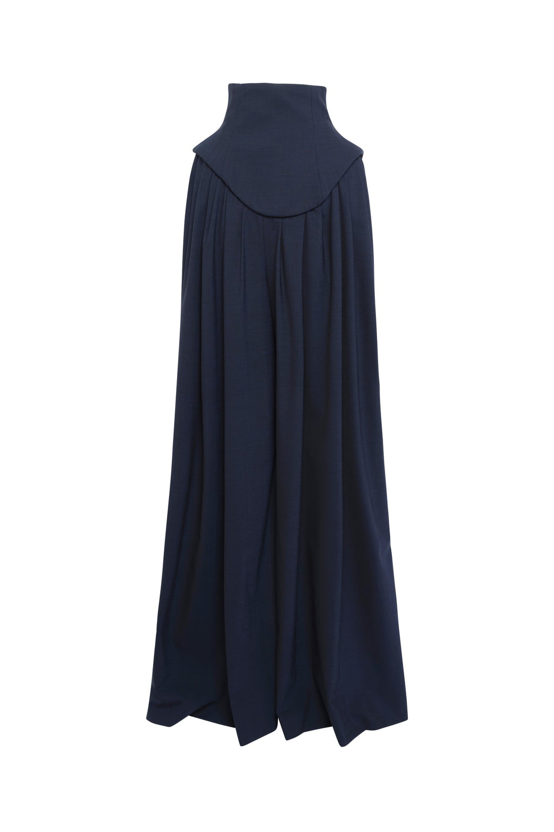 Basque Pleated Trousers Navy