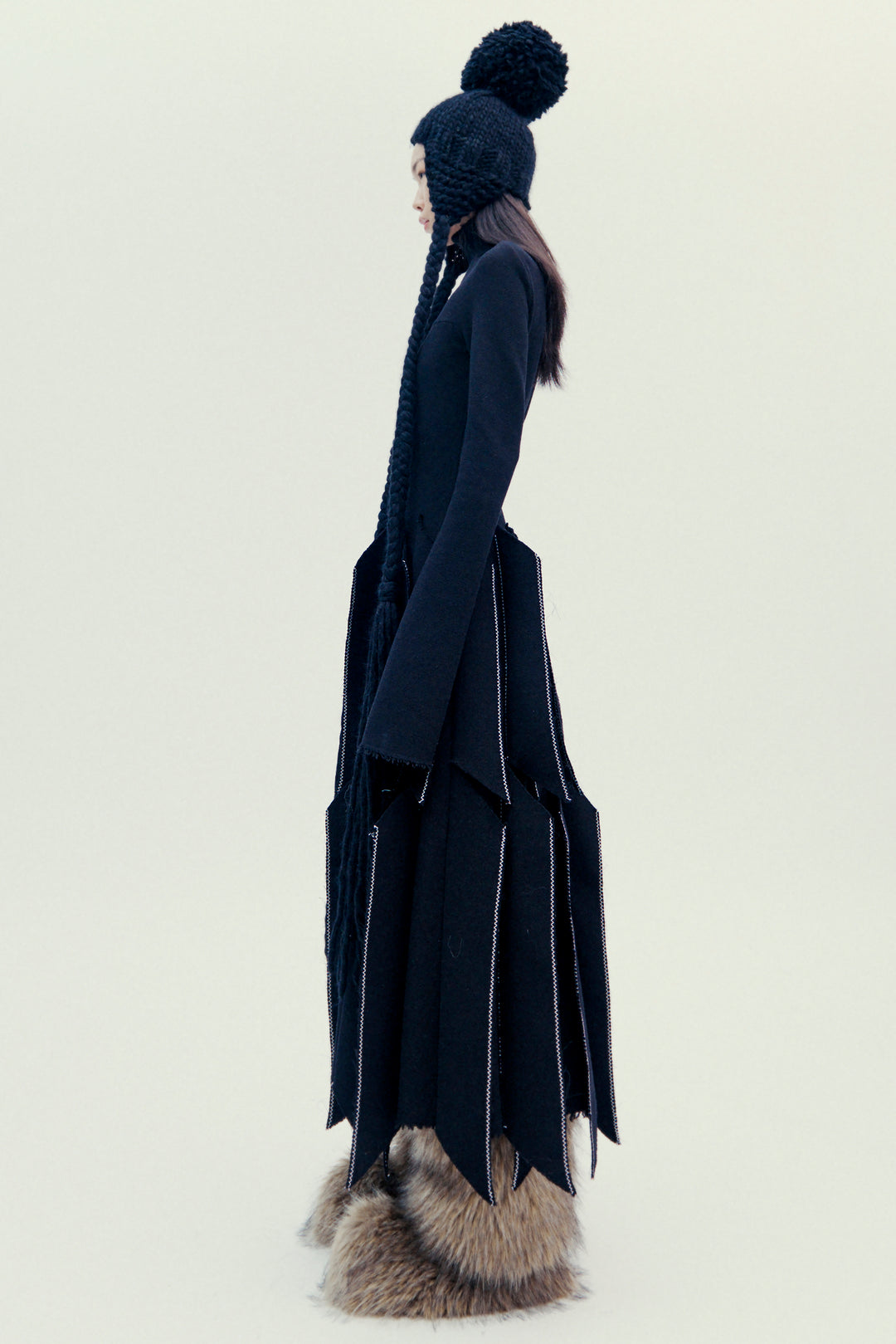 Dress With Panels Black