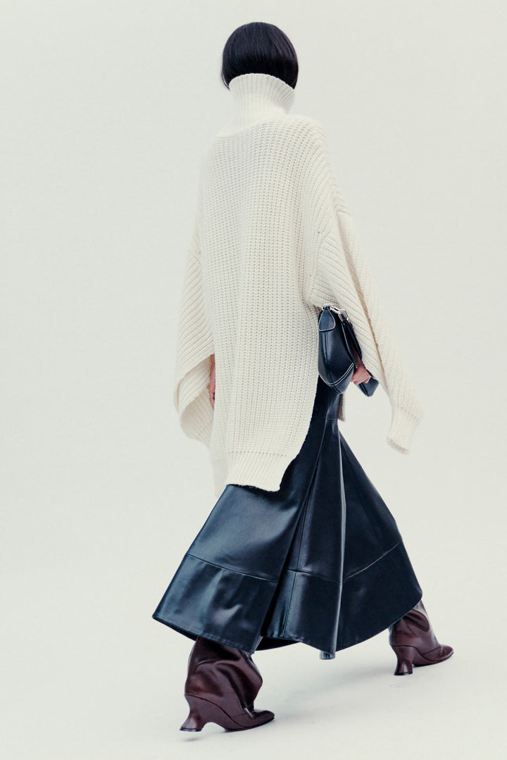 Flared Hem Skirt Black