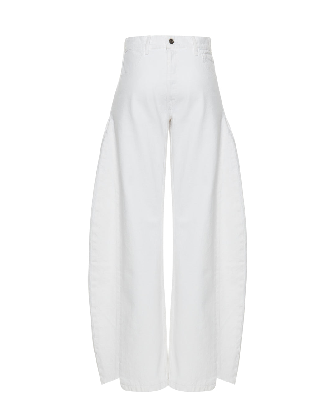 Denim Jeans With Inserts White
