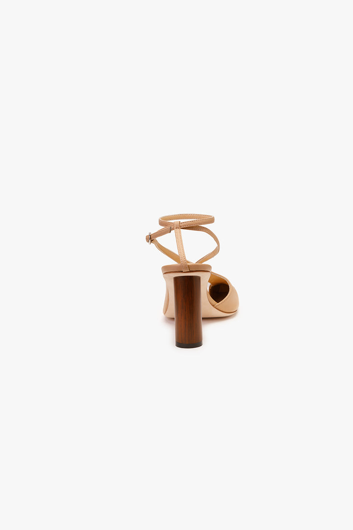 Asymmetric Christine Shoes Beige