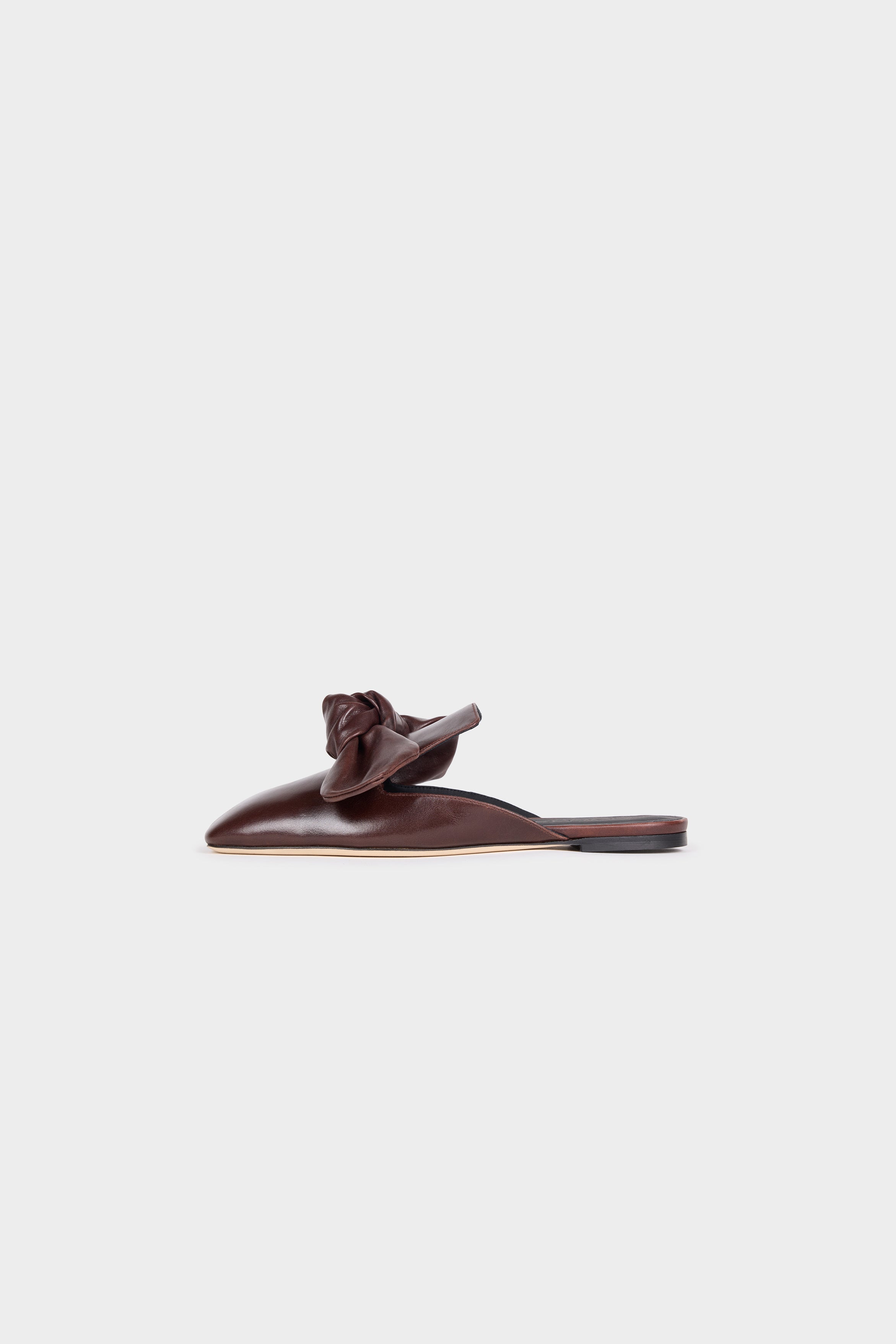 Tim Open Toe Shoes With Bow Brown | Luxury Womenswear | A.W.A.K.E MODE ...