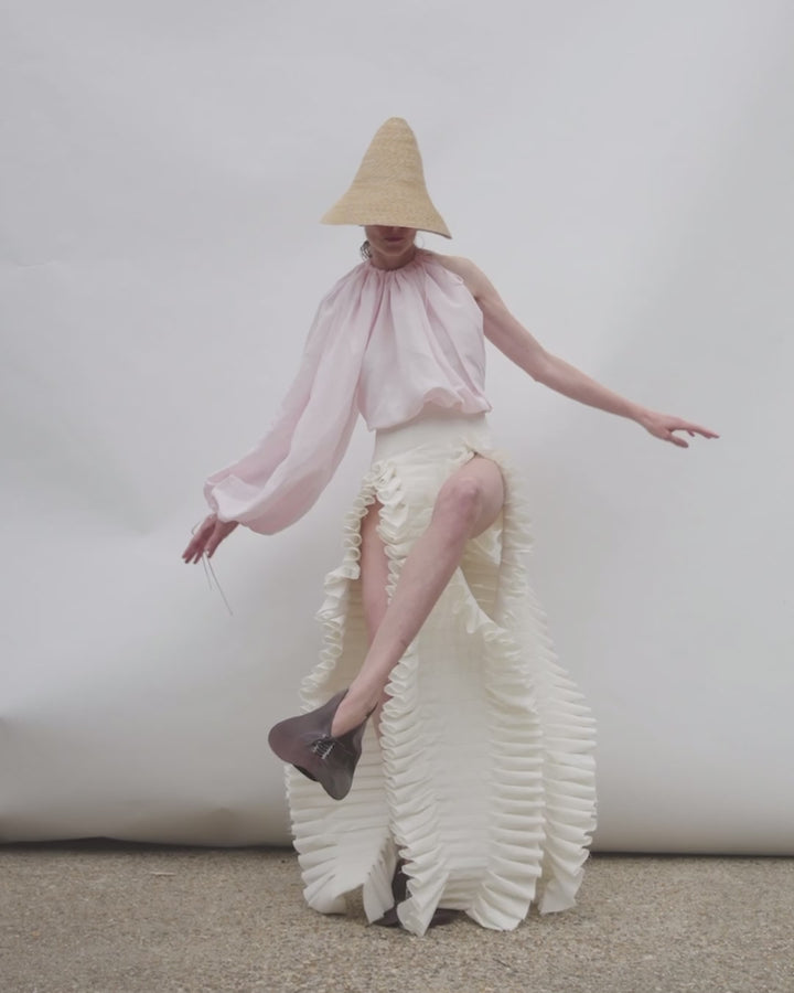 Laminary Skirt Off White
