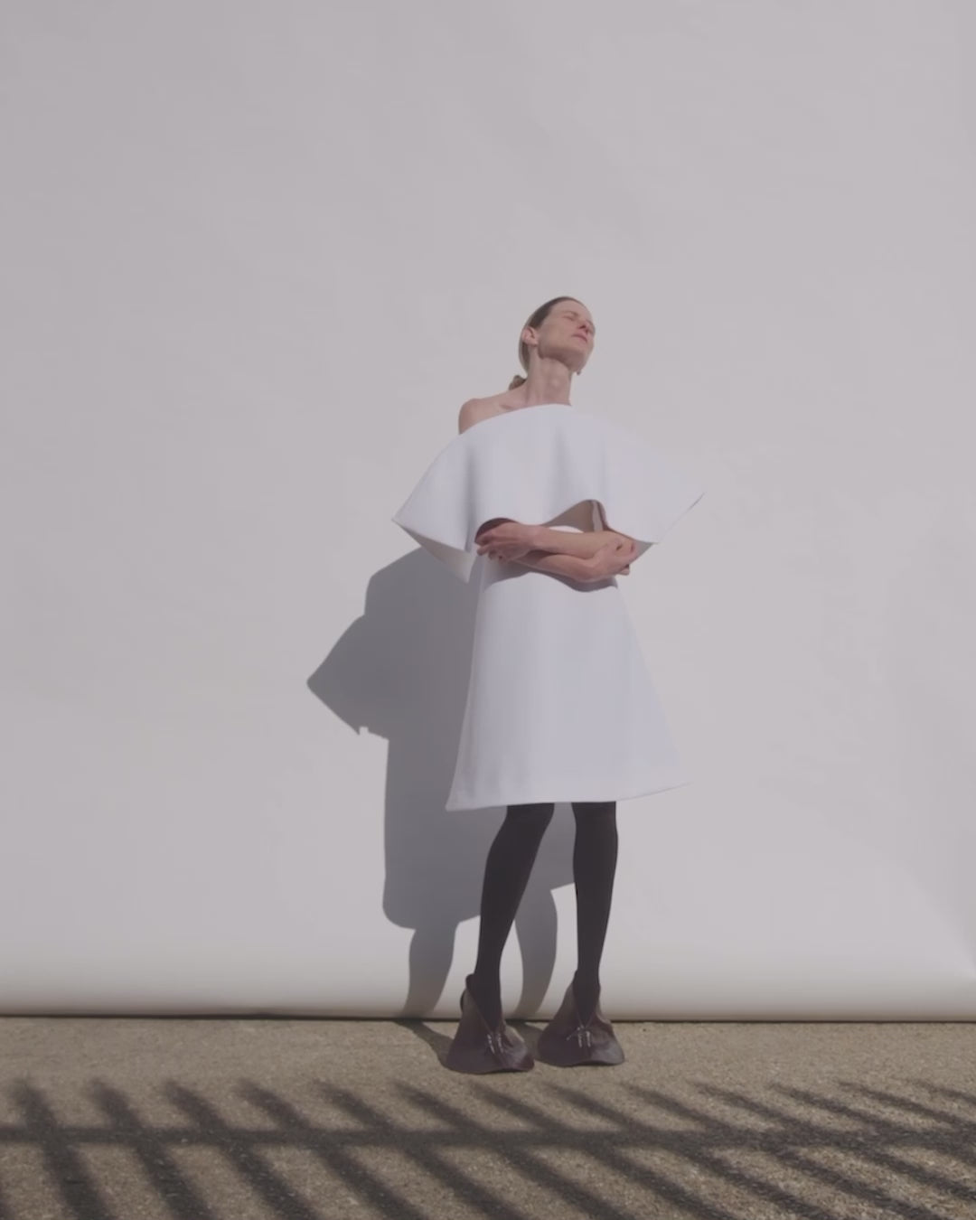 Big Collar Dress White