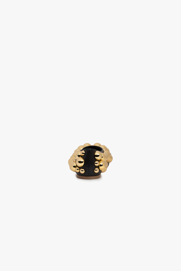 Dora Evening Embellished Flat Black Silver Gold